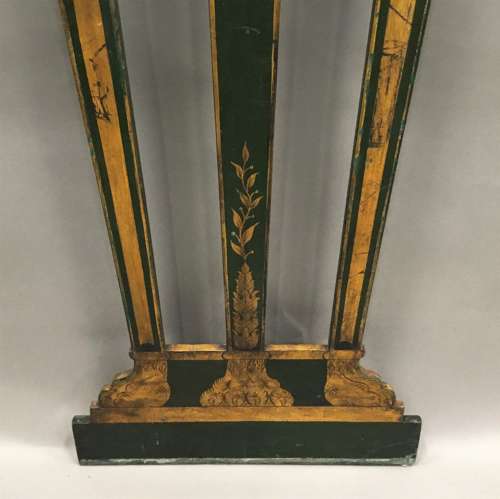 C19th large pair of neoclassical painted wall plaques / dummy boards
