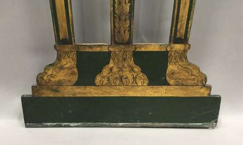 C19th large pair of neoclassical painted wall plaques / dummy boards