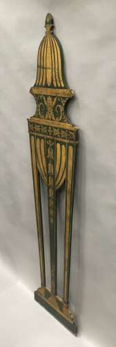 C19th large pair of neoclassical painted wall plaques / dummy boards