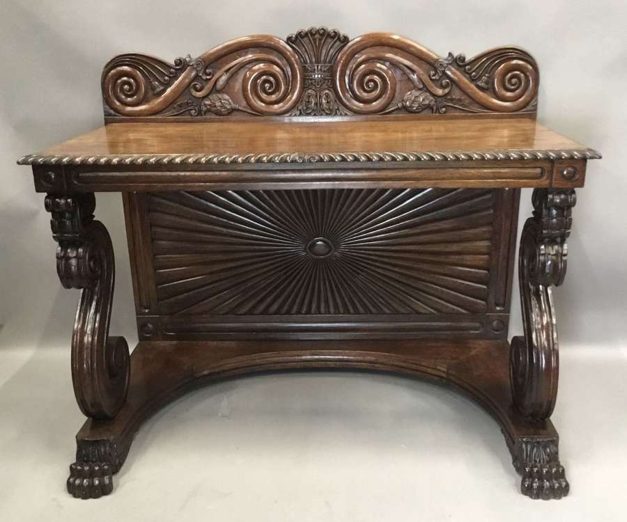 C19th Anglo Indian padouk console / side table
