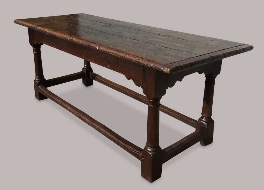 A good C17th oak refectory table