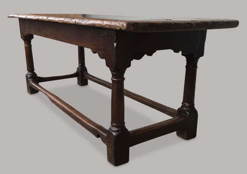 A good C17th oak refectory table