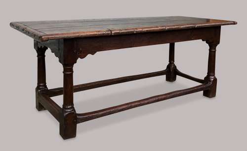 A good C17th oak refectory table