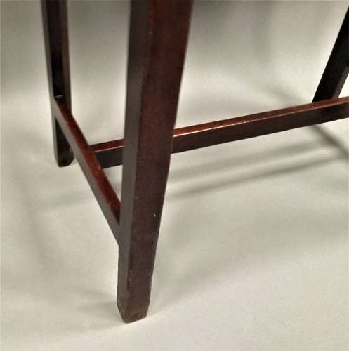 George II mahogany bureau on stand in the manner of Thomas Chippendale