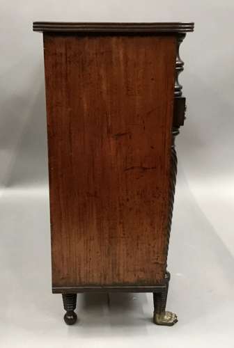 Irish Regency mahogany side cabinet / bookcase