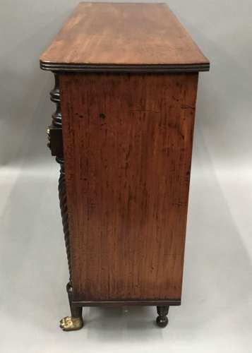 Irish Regency mahogany side cabinet / bookcase