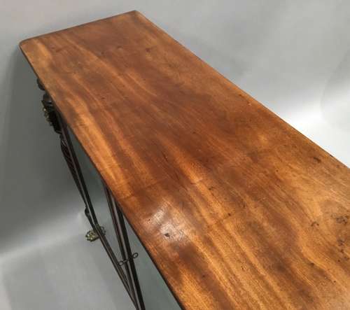 Irish Regency mahogany side cabinet / bookcase