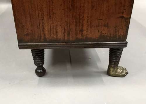 Irish Regency mahogany side cabinet / bookcase