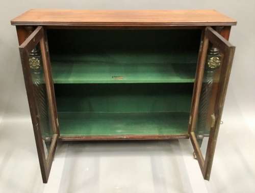 Irish Regency mahogany side cabinet / bookcase