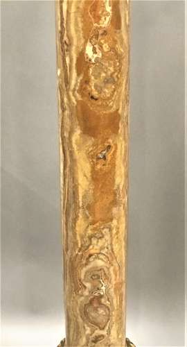 A splendid C19th pair of marble and ormolu pedestal columns