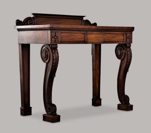 Good late Regency Gillows mahogany console / side table