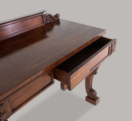 Good late Regency Gillows mahogany console / side table