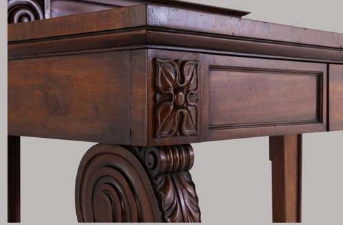 Good late Regency Gillows mahogany console / side table