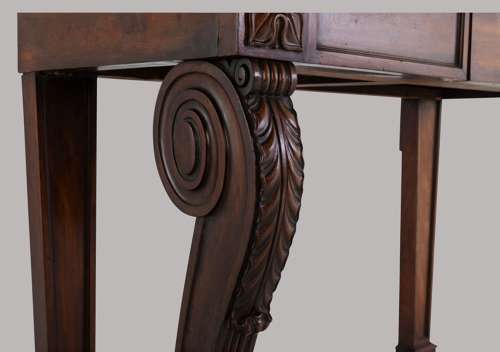 Good late Regency Gillows mahogany console / side table