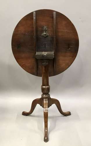 Rare C18th Chinese Huanghuali tripod table
