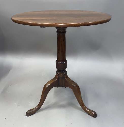 Rare C18th Chinese Huanghuali tripod table