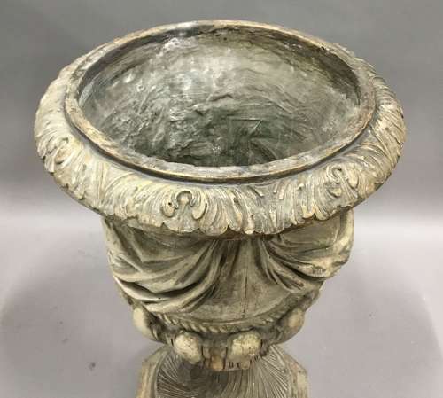 Large Regency neoclassical plaster urn