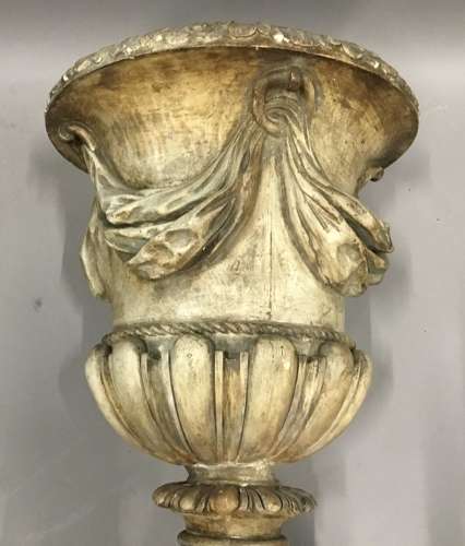 Large Regency neoclassical plaster urn