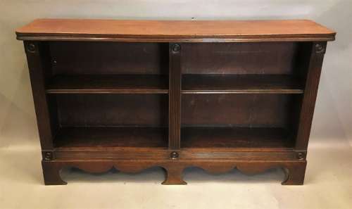 Handsome Regency 'Country House' mahogany open bookcase