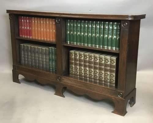 Handsome Regency 'Country House' mahogany open bookcase