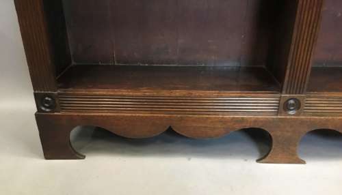 Handsome Regency 'Country House' mahogany open bookcase