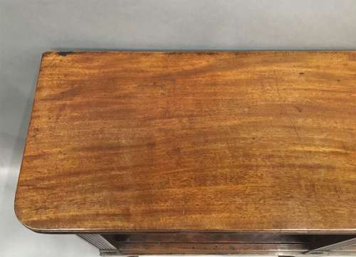 Handsome Regency 'Country House' mahogany open bookcase