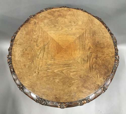 George IV Irish pollard oak tripod occasional table