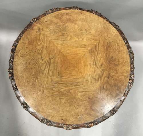 George IV Irish pollard oak tripod occasional table