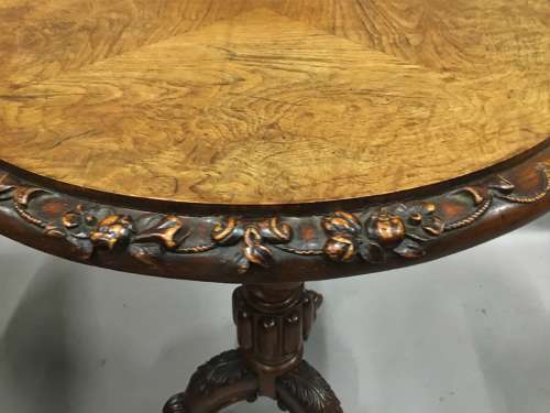 George IV Irish pollard oak tripod occasional table