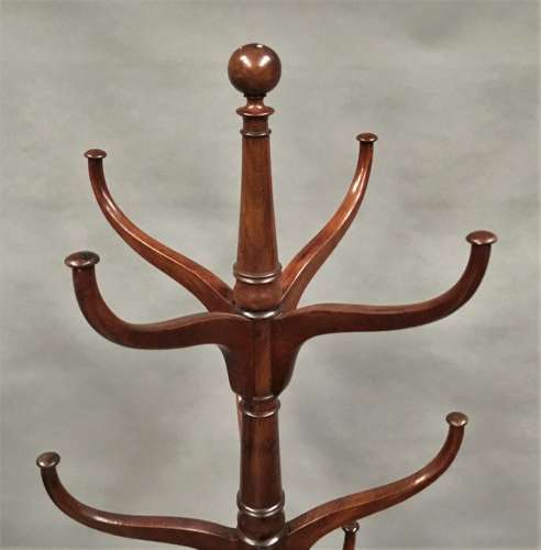 Impressive Regency mahogany hat and coat hall stand