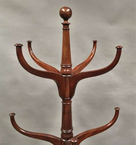 Impressive Regency mahogany hat and coat hall stand