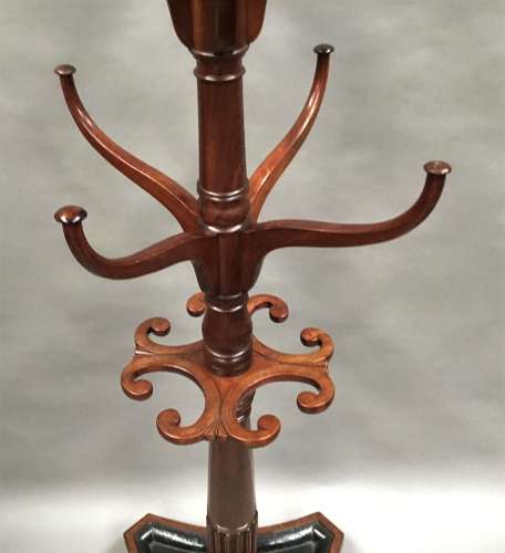 Impressive Regency mahogany hat and coat hall stand