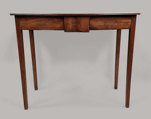 George III mahogany Hepplewhite bow fronted side table