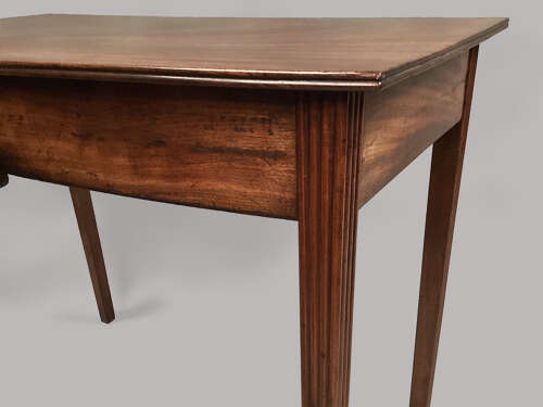 George III mahogany Hepplewhite bow fronted side table