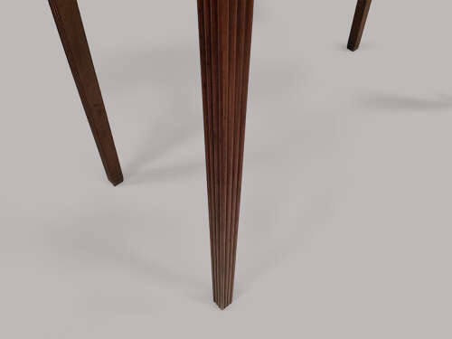 George III mahogany Hepplewhite bow fronted side table