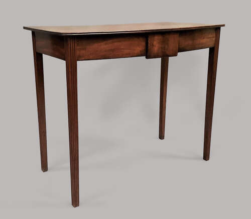 George III mahogany Hepplewhite bow fronted side table