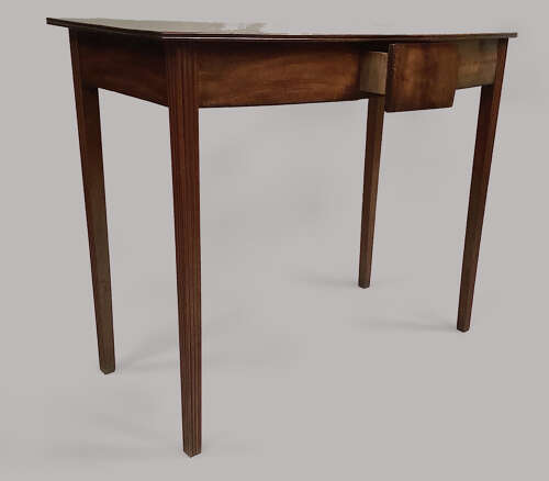 George III mahogany Hepplewhite bow fronted side table