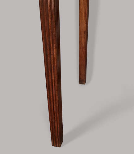 George III mahogany Hepplewhite bow fronted side table