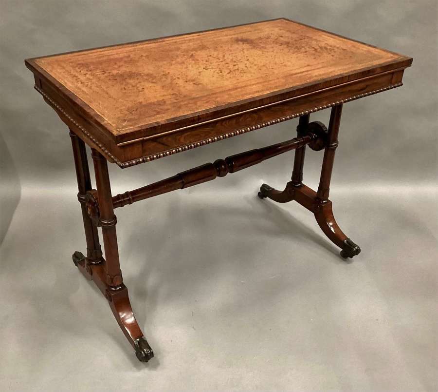 Regency rosewood writing table / library table