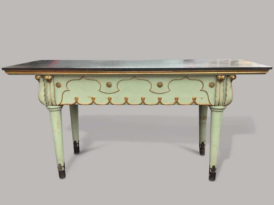 An exuberant C19th Italian painted side table / serving table