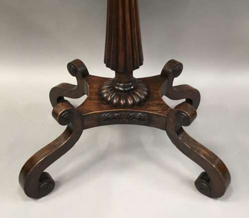 Splendid Regency painted top oval occasional table