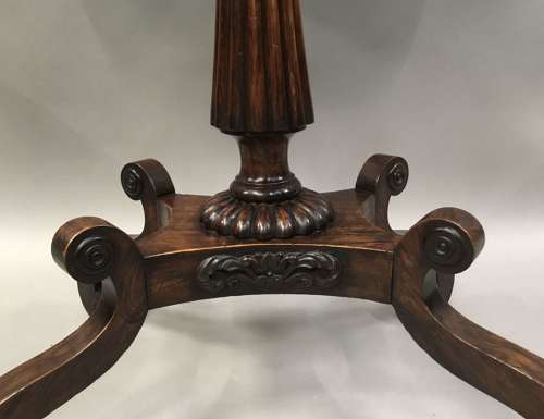 Splendid Regency painted top oval occasional table