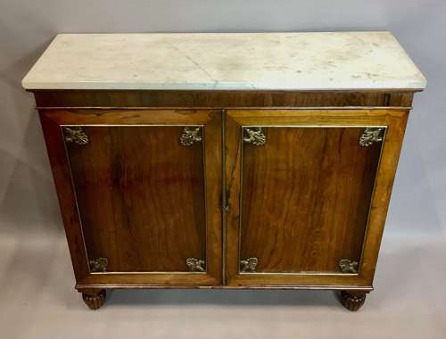 Good Regency rosewood and gilt brass side cabinet