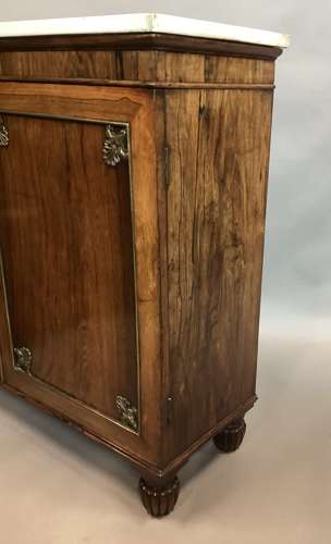 Good Regency rosewood and gilt brass side cabinet
