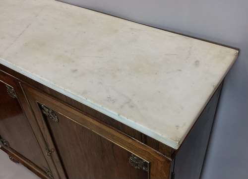 Good Regency rosewood and gilt brass side cabinet