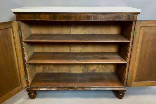 Good Regency rosewood and gilt brass side cabinet