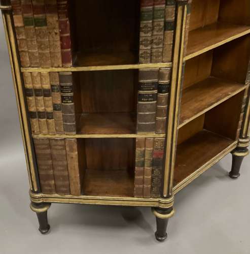Splendid Regency rosewood and parcel gilt open bookcase / side cabinet