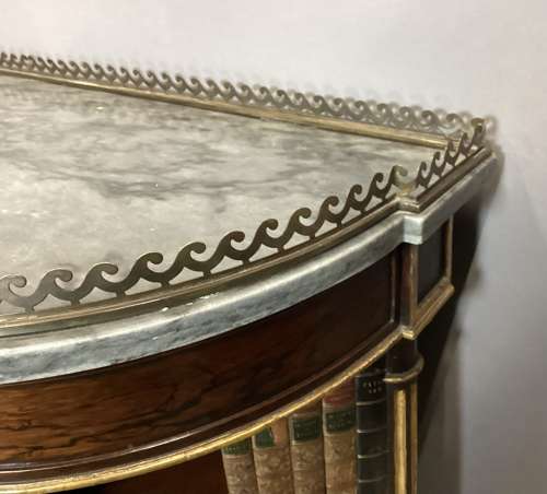 Splendid Regency rosewood and parcel gilt open bookcase / side cabinet