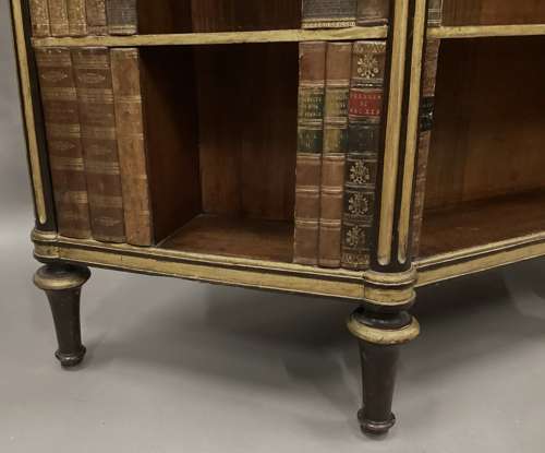 Splendid Regency rosewood and parcel gilt open bookcase / side cabinet