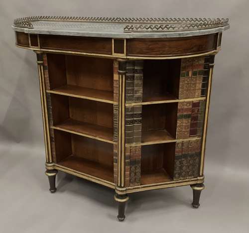 Splendid Regency rosewood and parcel gilt open bookcase / side cabinet